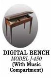 Digital Piano Bench - Upholstered